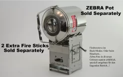 Firebox 5" Ti G2 Folding Firebox Stove -Günstiges Camping Geschäft 2G 5 6