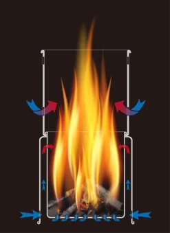 Toaks Titanium Backpacking Wood Burning Stove -Günstiges Camping Geschäft STV11Schem