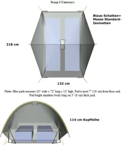 Tarptent Scarp 2 Solid Inner -Günstiges Camping Geschäft scarp2masse