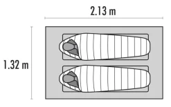 MSR Thru-Hiker Mesh House -Günstiges Camping Geschäft thrmesh grund